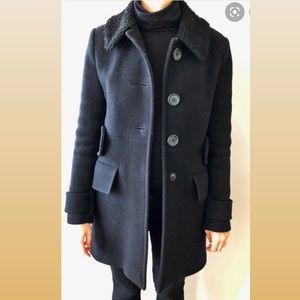 MAJE Ginza Cashmere Wool Coat Jacket Mod Retro